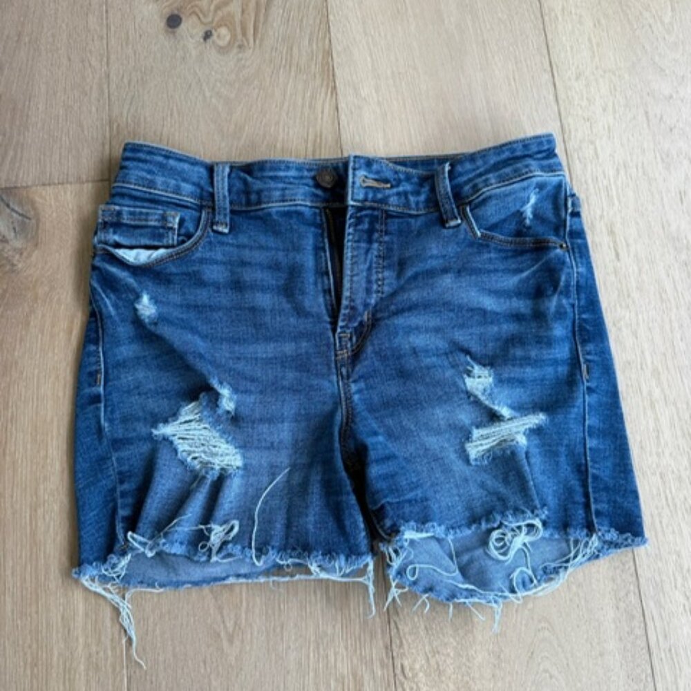 High Rise Jean Shorts